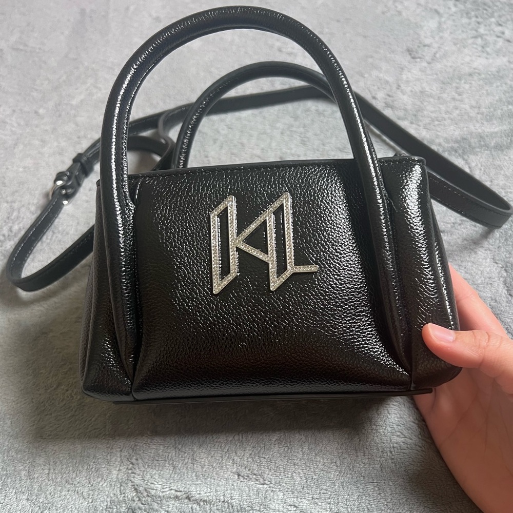 Karl Lagerfeld, black tini bag